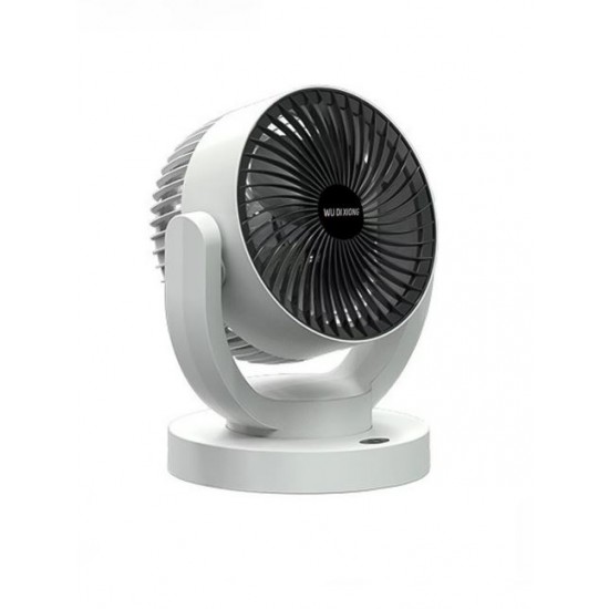 Презареждащ се вентилатор YH-169 3-степенен с 5000mAh батерия - Бял