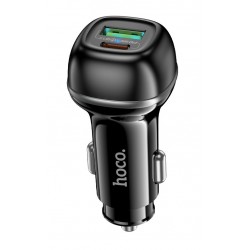 HOCO Z58A Зарядно за кола USB+USB-C PD20W + QC3.0 38W
