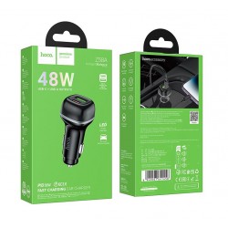 HOCO Z58A Зарядно за кола USB+USB-C PD20W + QC3.0 38W