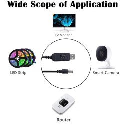 Кабел захранване за устройства 5V 9V букса 5.5*2.1