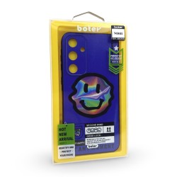 Шарен Кейс TP-40 за Samsung A35 (покриващ камерата) - Синя Усмивка