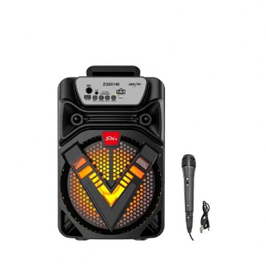 ZQS6142 Портативна Двойна Караоке 6.5'' Sing-e 1500mAH тонколона+жичен микрофон