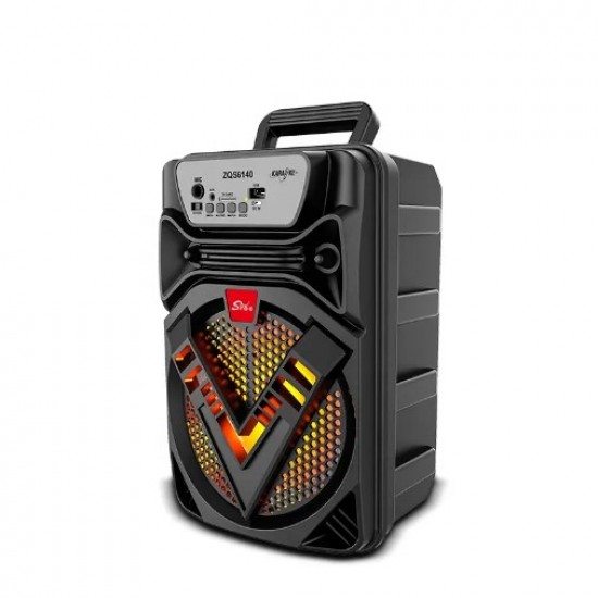 ZQS6142 Портативна Двойна Караоке 6.5'' Sing-e 1500mAH тонколона+жичен микрофон