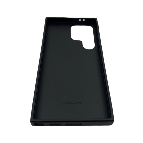 Кейс за телефон с камъни D130 за Samsung Galaxy S25 (Черен)