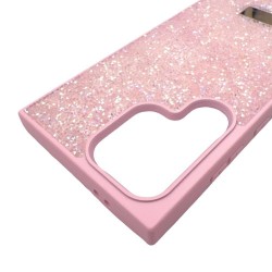 Кейс за телефон с камъни D130 за Samsung Galaxy S25 Plus (Розов)