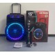 TTD/SX-1505 15" 1000W Безжична колона говорител субуфер+ 2 безжични микрофони