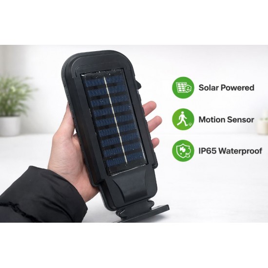 T-100A 100 COB LED слънчева светлина Външна SMD Водоустойчив PIR сензор за движение Дистанционно управление стенна лампа за пътека в градината