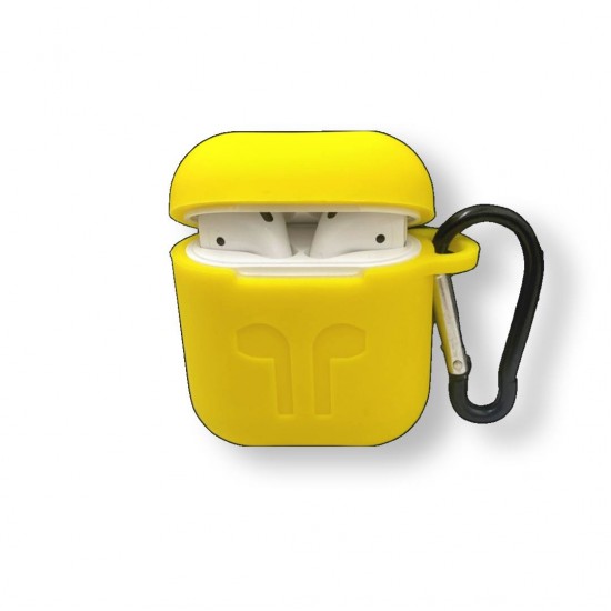 Силиконов калъф за AirPods 1/2 SC03 - Жълт