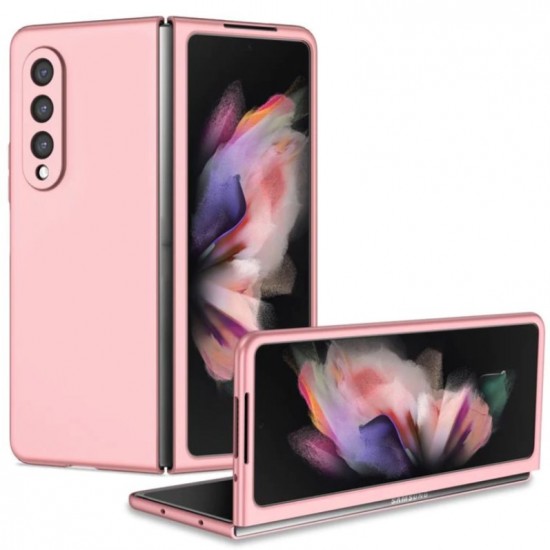 PVC Цветен кейс за Samsung Z FOLD 5 от 2 части - Розов