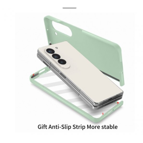 Z16 PVC case за Samsung Z Fold 6 от 2 части - Светло зелен