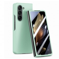 PVC Цветен кейс за Samsung Z FOLD 4 от 2 части - Светло Зелен