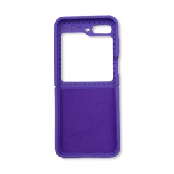 Z15 Silicone case за Samsung Z Flip 5 от 2 части - Тъмно Лилав