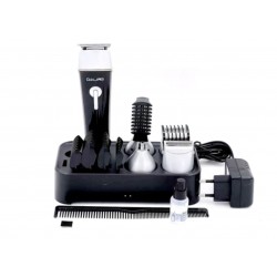 DALING DL-1015 Безжичен акумулаторен тример 10в1 за подстригване на коса Wood Grain Color Безжичен акумулаторен LED