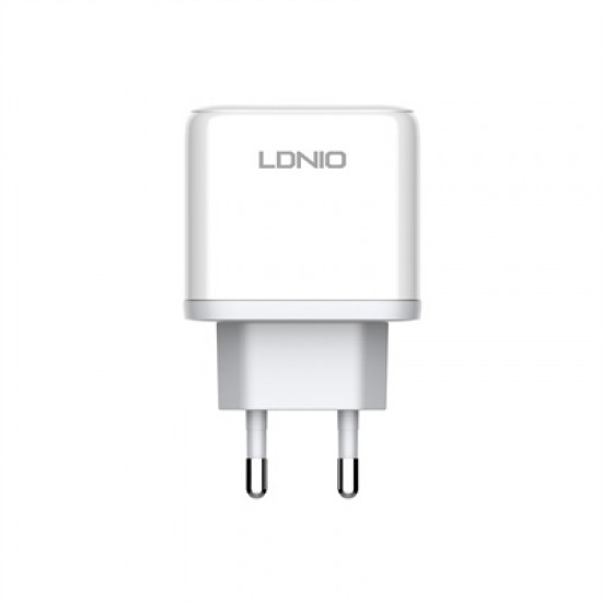 45W LDNIO A2526C С 2 изх. USB+USB-C с кабел USB-C към USB-C