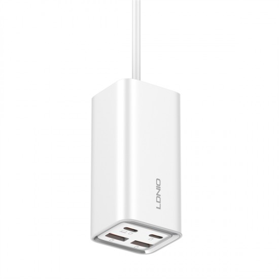 Разклонител 65W LDNIO A4610C / EU с 2xUSB и 2xPD порта 