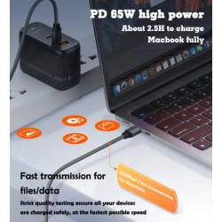 LDNIO Кабел LC441C 65W Fast Type-C към Type-C 1M