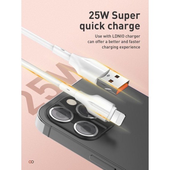 LDNIO Кабел LS841 25W USB към Type-C