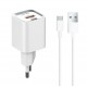 20W LDNIO A2318C С 2 изх. USB+USB-C с кабел USB към USB-C компактно