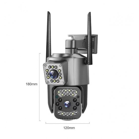 SC03  ( APP:V380PRO ) 1080P IP+4G SIM+LAN 300W Камера 3.0MP 3.6mm Външна/Вътрешна охранителна камера