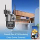 SC03  ( APP:V380PRO ) 1080P IP+4G SIM+LAN 300W Камера 3.0MP 3.6mm Външна/Вътрешна охранителна камера
