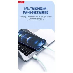 Кабел XO-NB212 Fast 2.1A USB към Type-C - Черен