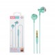 XO EP34 Метални слушалки с 3.5mm. жак - Зелен