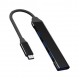 HUB C&Q-094 4в1Type-C към 4 X USB - Черен