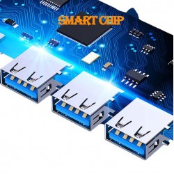 HUB C&Q-094 4в1Type-C към 4 X USB - Черен