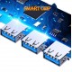 HUB C&Q-094 4в1Type-C към 4 X USB - Черен