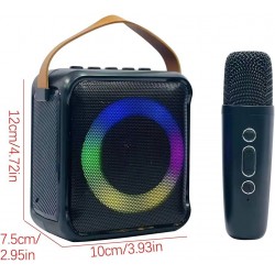 K1 Караоке Bluetooth колона с 1бр. микрофон (Черен)