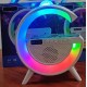 Bluetooth Тонколонка Led Лампа YN-2366 (LED, AUX, USB, FM, microSD) , безжично зареждане, будилник