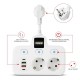 Разклонител BKL-503EU (бял) Overload Protection 3250W, 100-250V, 50/60Hz, QC PD 20W с Тъч