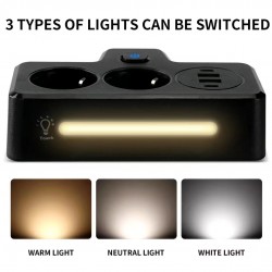 Разклонител BKL-502EU (бял) Overload Protection 3250W, 100-250V, 50/60Hz, QC PD 20W 