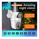 IP Камера Q135 3MP 1080P ( APP:V380PRO ) HD 360 градуса с микрофон и високоговорител и LED светлина
