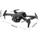 Дрон H66 Aerial Drone 4K HD с Wifi сгъваем с калъф за носене, с 2 батерии