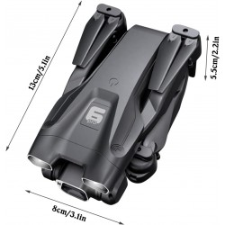 Дрон H66 Aerial Drone 4K HD с Wifi сгъваем с калъф за носене, с 2 батерии
