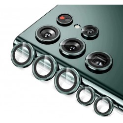 Цветен протектор за Камера на Телефон Samsung S22 Ultra - Тъмно Зелен