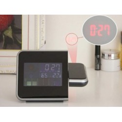 Часовник с календар, аларма и LED проекти DS-8190 - Бял , аларма, LCD, цветен екран PRO