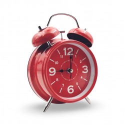 Будилник Тип Звънец Големи Цифри 668 - Червен