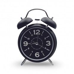 Будилник Тип Звънец Големи Цифри 668 - Черен