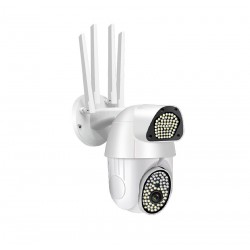 IP Камера Q135 3MP 1080P ( APP:V380PRO ) HD 360 градуса с микрофон и високоговорител и LED светлина