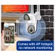 IP Камера Q135 3MP 1080P ( APP:V380PRO ) HD 360 градуса с микрофон и високоговорител и LED светлина