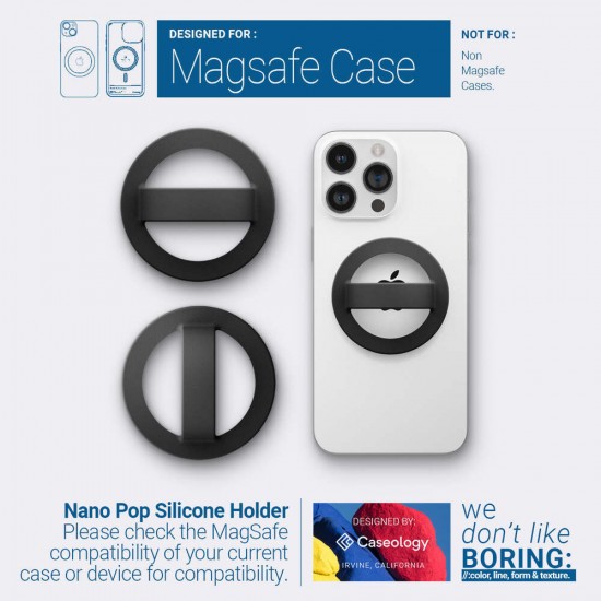 R12 Държач MagSafe за телефон универсален  - Черен