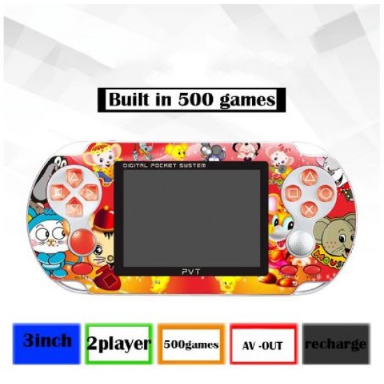 PVT-Pro Преносима игрова конзола Retro 500 игри в 1