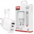 Зарядно XO-L97 12W 2 входа USB-C/USB бързо зареждане 2.4A USB-C/Lightning 