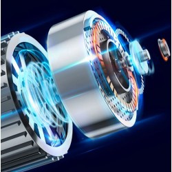 Презареждащ се мини вентилатор XH-18 3-степенен с 18650 батерия - Бял