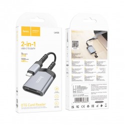 HOCO UA25, USB-C към SD/TF OTG до 2TB