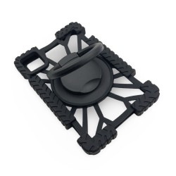 G78 Силик. Детски Калъф+стойка и ръбчета за Таблети 6.8", 7", 8" - Черен