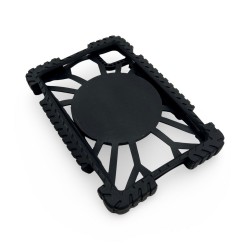 G78 Силик. Детски Калъф+стойка и ръбчета за Таблети 6.8", 7", 8" - Черен