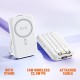 NJ25 PD 20W Magsafe с LED индикатор (ЧЕРЕН) 2 кабела USB-C и Lightning 10,000MAH Безжично Зареждане